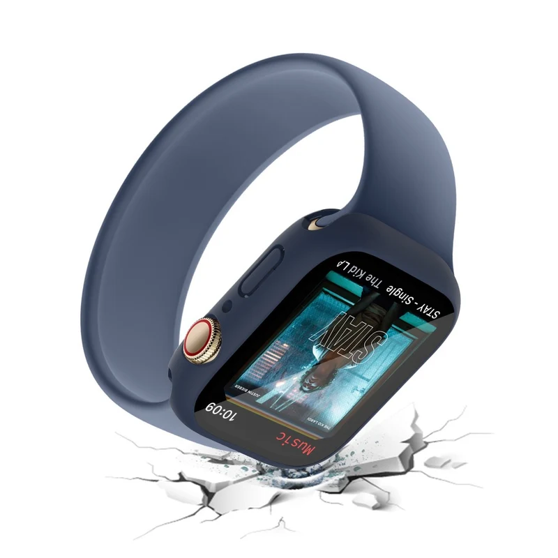 Apple Watch Series 7 45mm Elegant Plastik und Glas Bumper