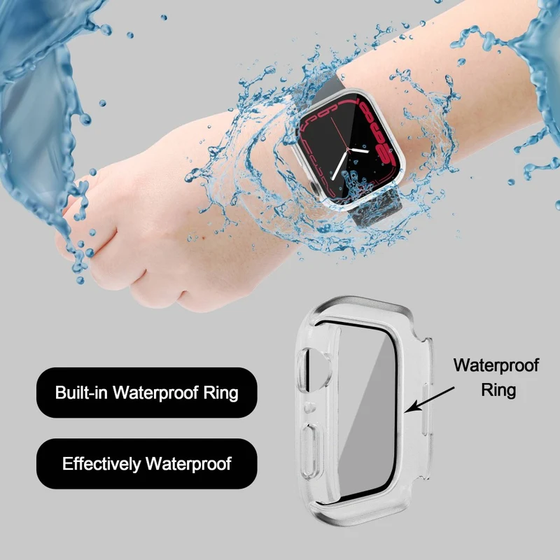 Apple Watch Series 7 45mm Elegant Plastik und Glas Bumper
