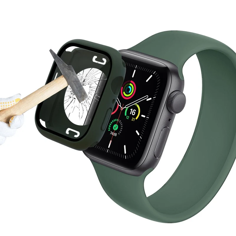 Apple Watch Series 7 45mm Elegant Plastik und Glas Bumper