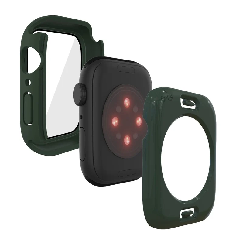 Apple Watch Series 7 45mm Elegant Plastik und Glas Bumper