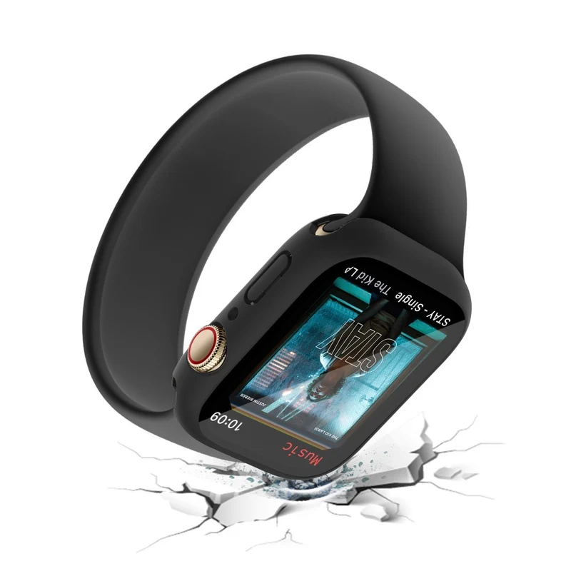 Apple Watch Series 7 45mm Elegant Plastik und Glas Bumper