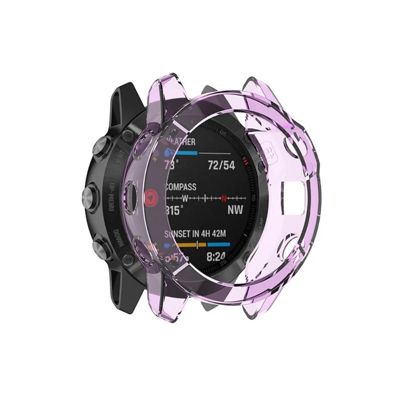 Garmin Fenix 6 / Garmin Fenix 6 Pro Transparent Silikon / TPU Universell Bumper