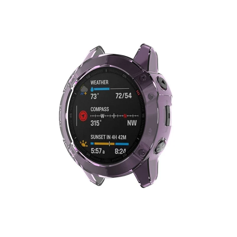 Garmin Fenix 6 / Garmin Fenix 6 Pro Transparent Silikon / TPU Universell Bumper
