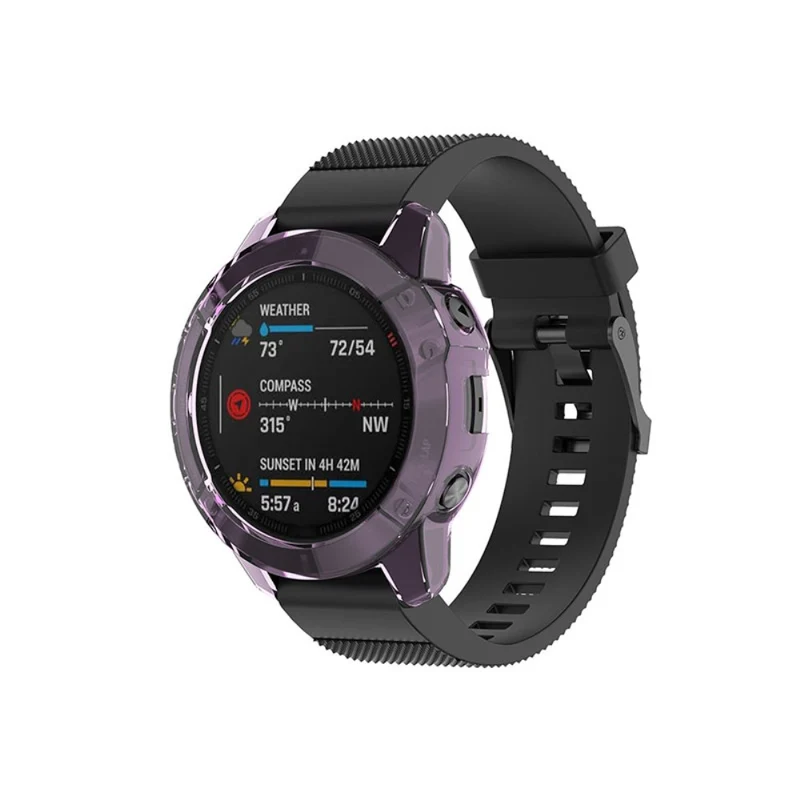 Garmin Fenix 6 / Garmin Fenix 6 Pro Transparent Silikon / TPU Universell Bumper