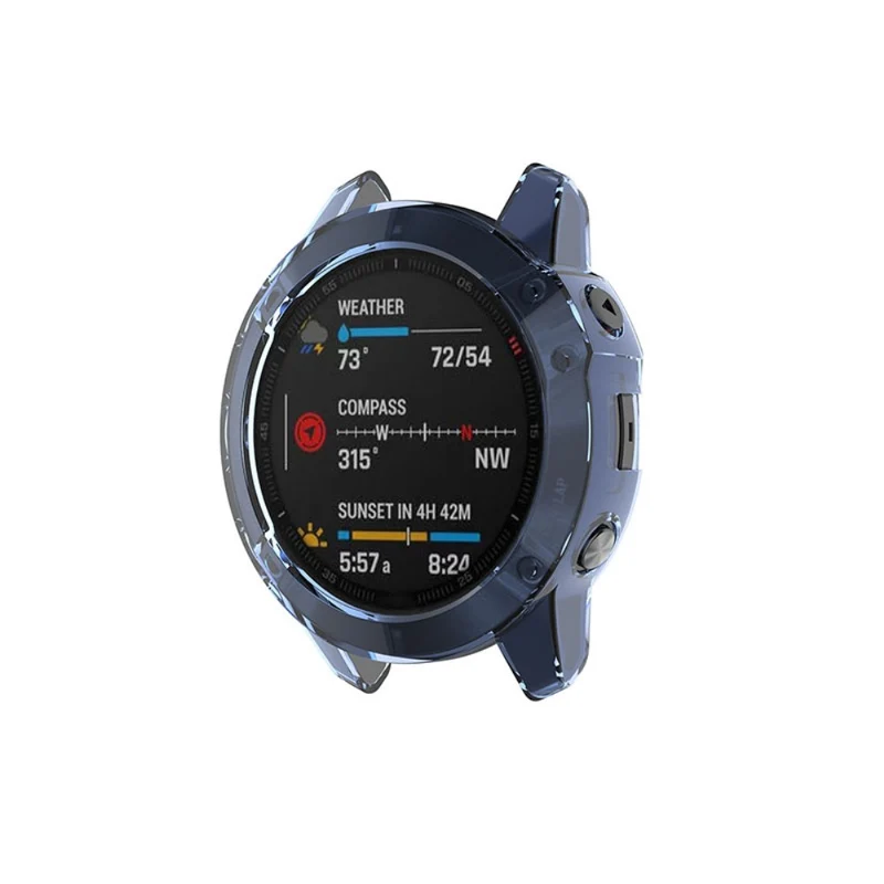 Garmin Fenix 6 / Garmin Fenix 6 Pro Transparent Silikon / TPU Universell Bumper
