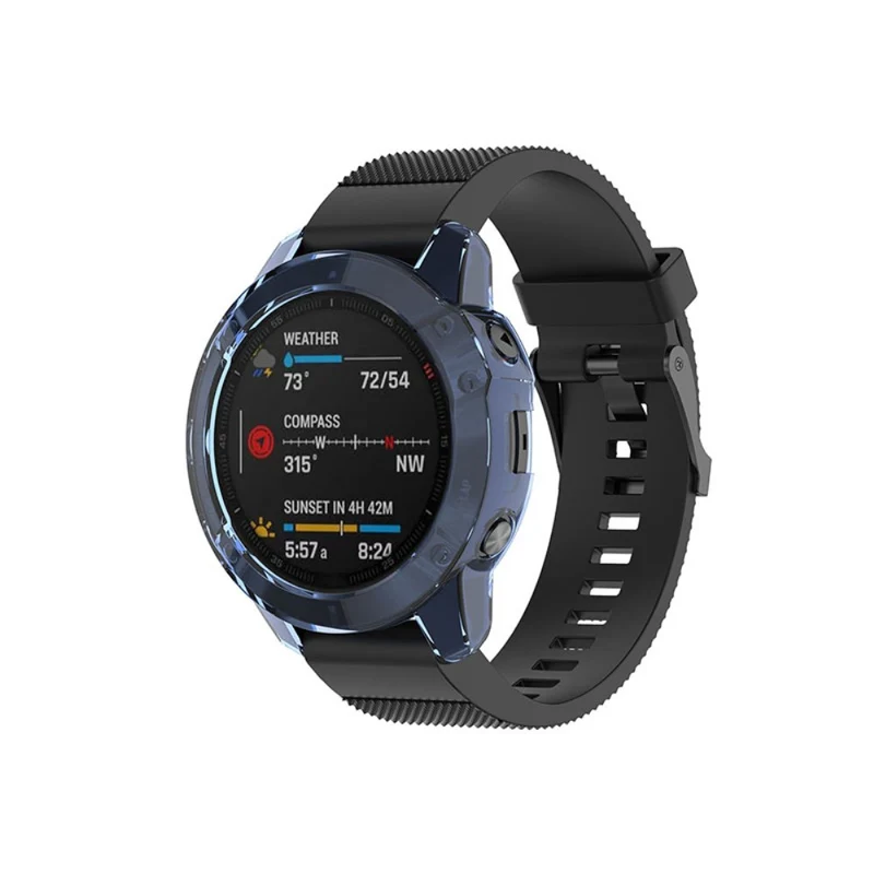 Garmin Fenix 6 / Garmin Fenix 6 Pro Transparent Silikon / TPU Universell Bumper