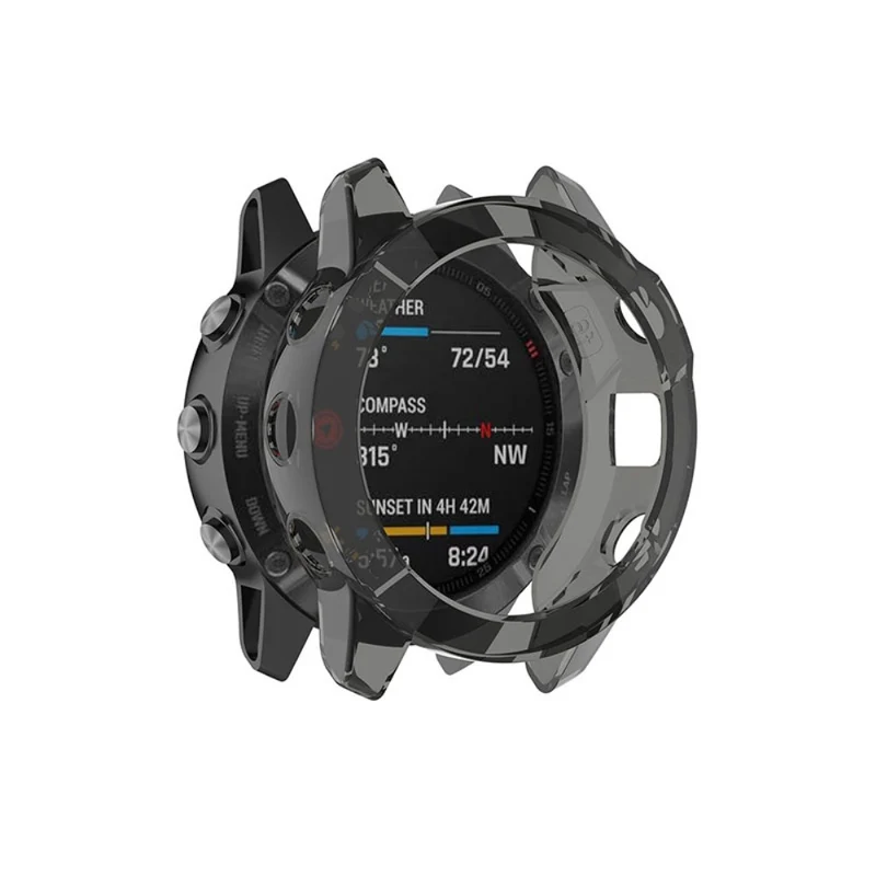 Garmin Fenix 6 / Garmin Fenix 6 Pro Transparent Silikon / TPU Universell Bumper