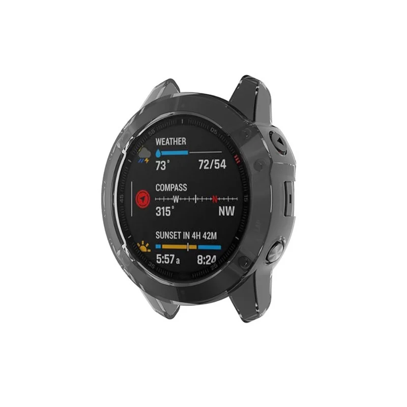Garmin Fenix 6 / Garmin Fenix 6 Pro Transparent Silikon / TPU Universell Bumper
