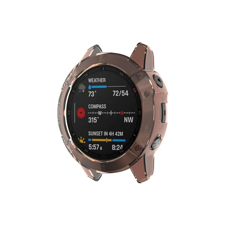 Garmin Fenix 6 / Garmin Fenix 6 Pro Transparent Silikon / TPU Universell Bumper