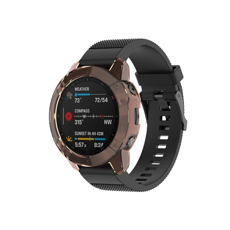 Garmin Fenix 6 / Garmin Fenix 6 Pro Transparent Silikon / TPU Universell Bumper