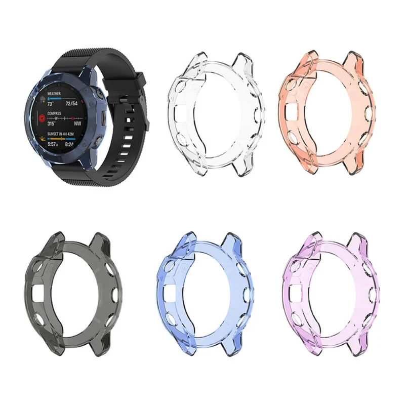 Garmin Fenix 6 / Garmin Fenix 6 Pro Transparent Silikon / TPU Universell Bumper