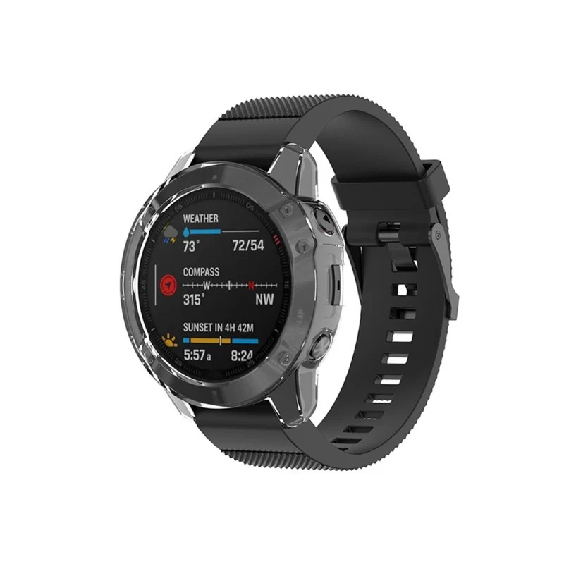 Garmin Fenix 6 / Garmin Fenix 6 Pro Transparent Silikon / TPU Universell Bumper
