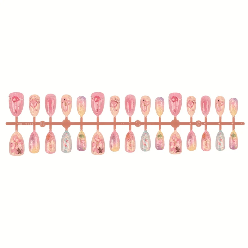 Artisanale Druck-Nagelspitzen Set