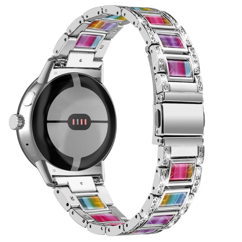 Sehr gepflegt Google Pixel Watch Metall armband