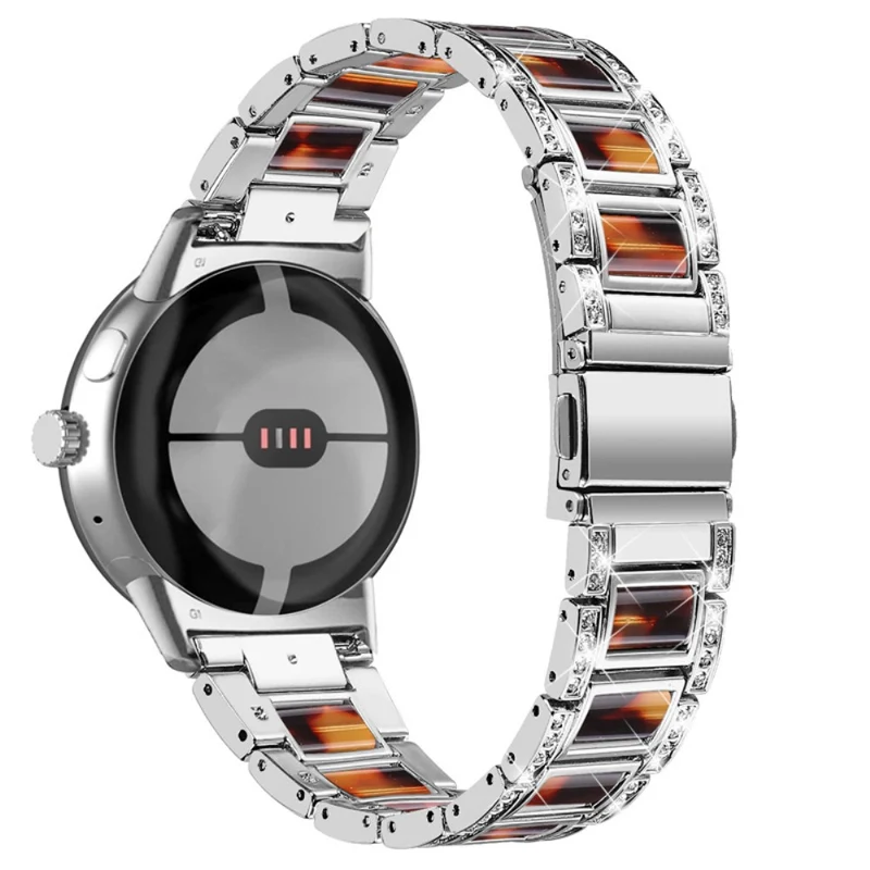 Sehr gepflegt Google Pixel Watch Metall armband
