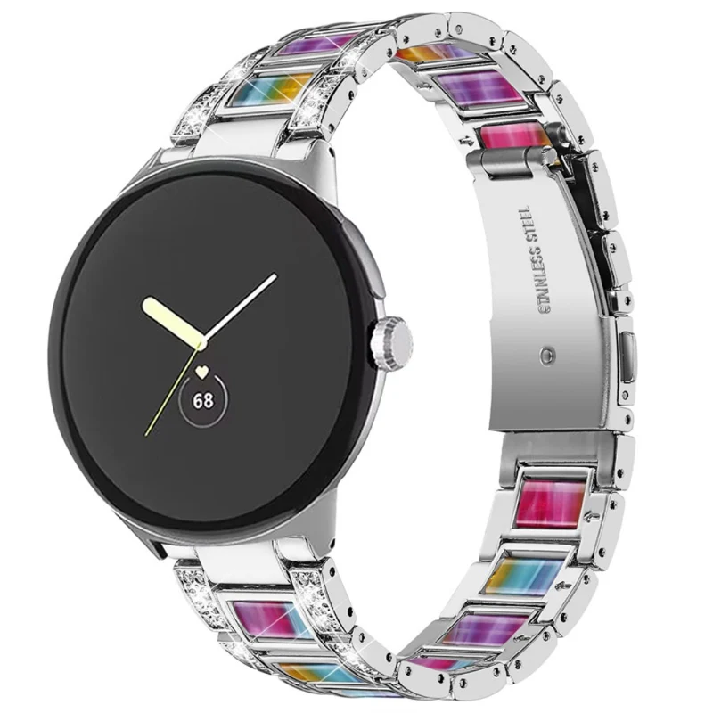 Sehr gepflegt Google Pixel Watch Metall armband