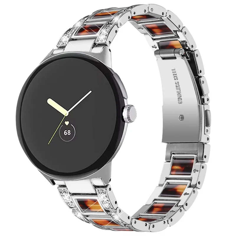 Sehr gepflegt Google Pixel Watch Metall armband