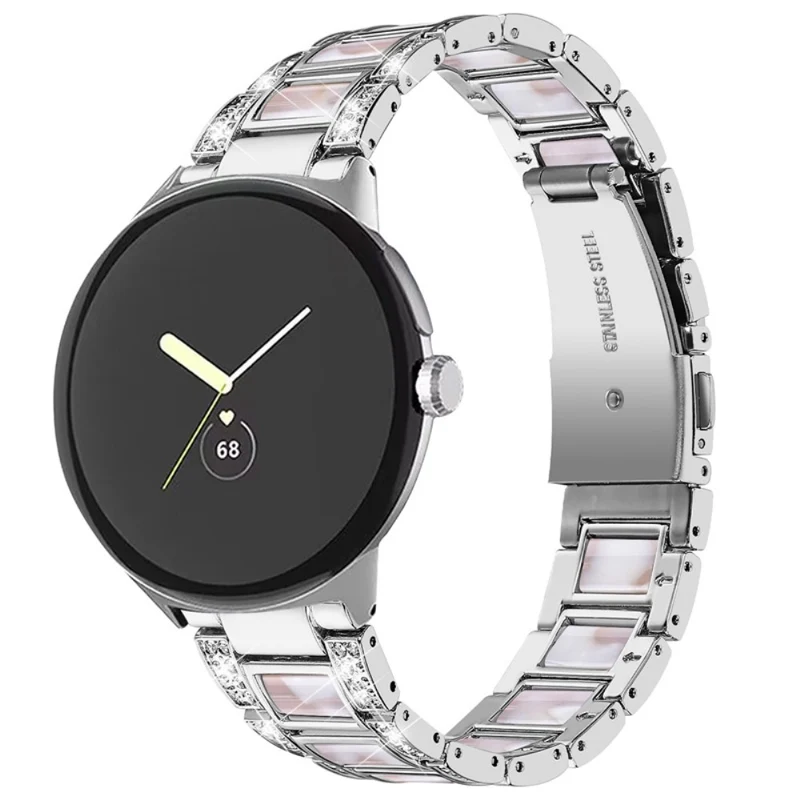 Sehr gepflegt Google Pixel Watch Metall armband