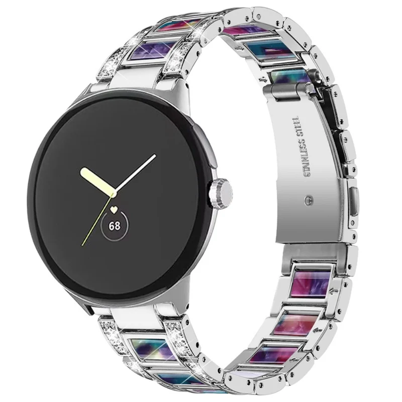 Sehr gepflegt Google Pixel Watch Metall armband