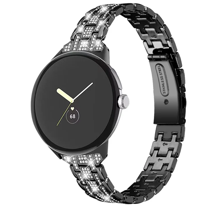 Mega angenehm Google Pixel Watch Metall und Strass armband