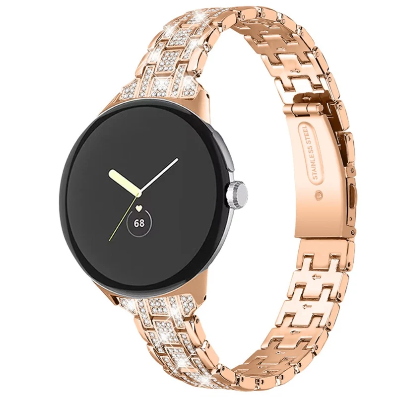 Mega angenehm Google Pixel Watch Metall und Strass armband
