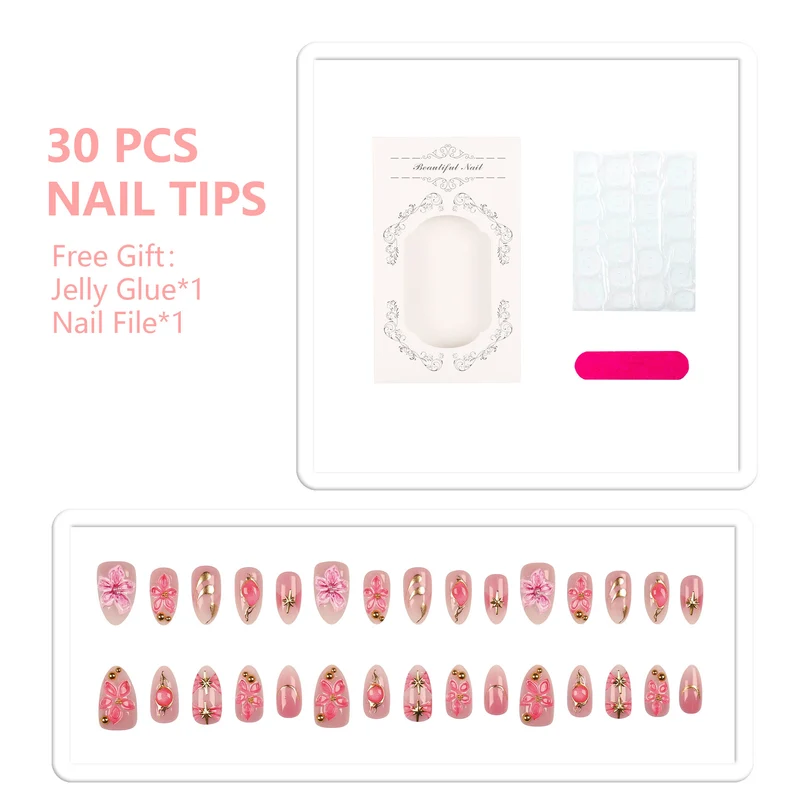 Dekoratives Florales Nagelkunstset