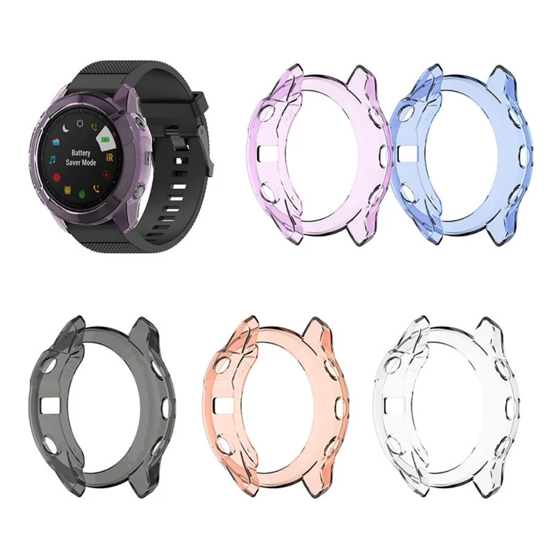 Garmin Fenix 6X / Garmin Fenix 6X Pro Transparent Silikon / TPU Universell Bumper