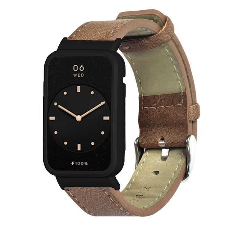 Super bequem Xiaomi Mi Band 7 Pro Echtes Leder armband