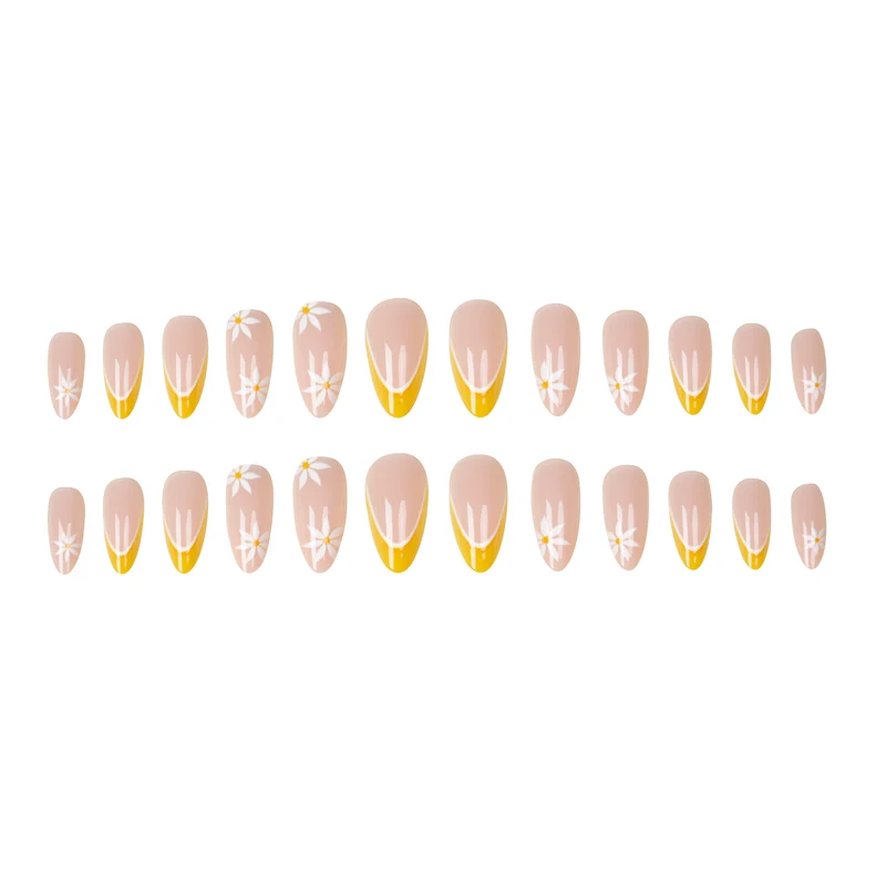 Elegante florale Nagelkunst