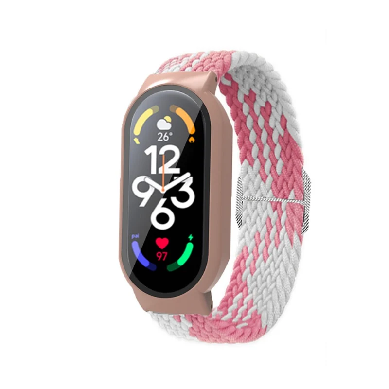 Mega süß Xiaomi Mi Band 7 Textil / Nylon und Glas armband