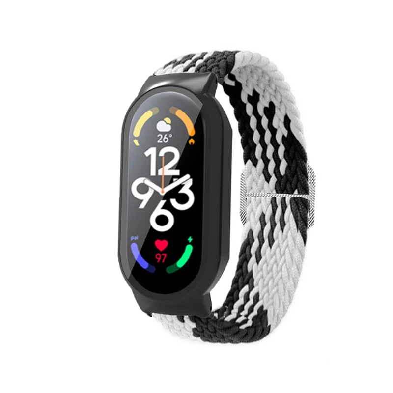Mega süß Xiaomi Mi Band 7 Textil / Nylon und Glas armband