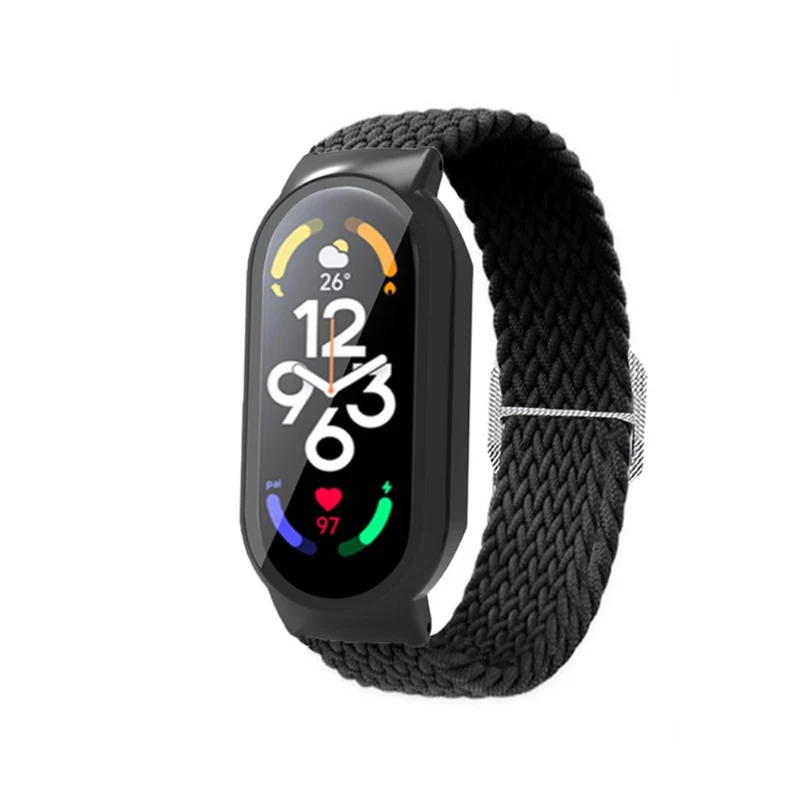 Mega süß Xiaomi Mi Band 7 Textil / Nylon und Glas armband