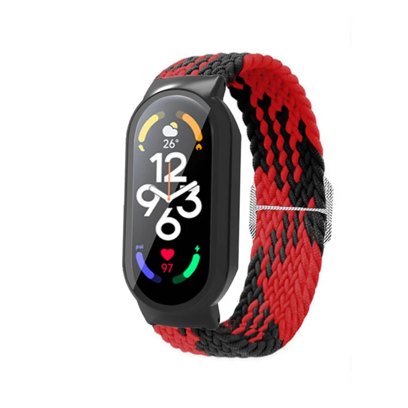 Mega süß Xiaomi Mi Band 7 Textil / Nylon und Glas armband