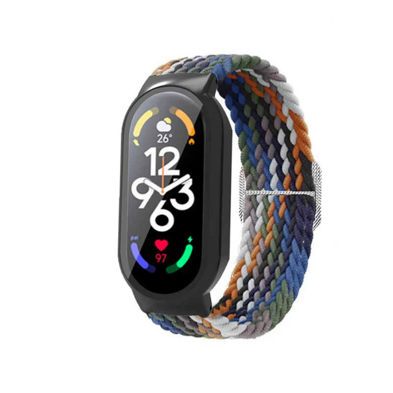 Mega süß Xiaomi Mi Band 7 Textil / Nylon und Glas armband