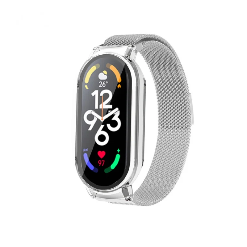 Unglaublich cool Xiaomi Mi Band 7 Metall und Glas armband