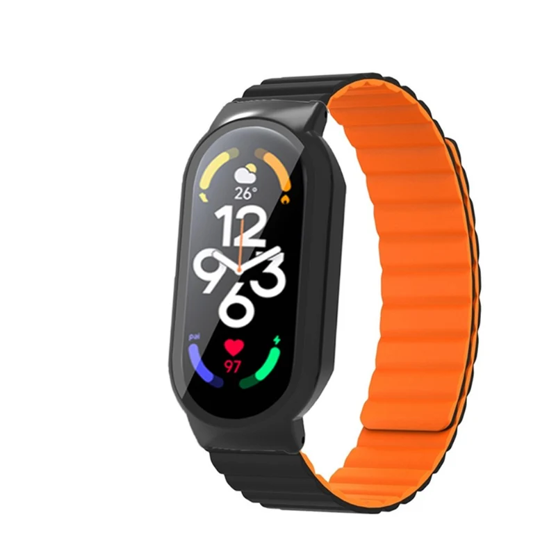 Robust Xiaomi Mi Band 7 Silikon / TPU und Glas armband