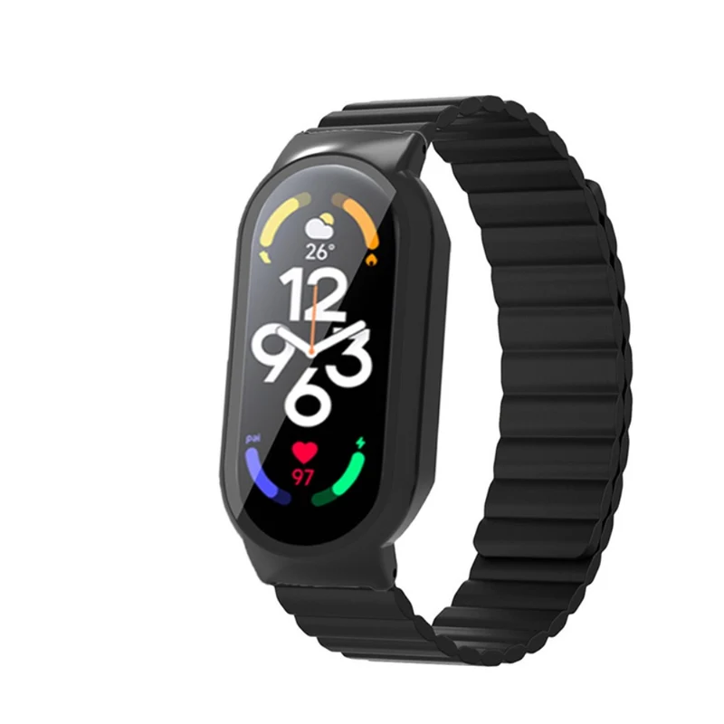Robust Xiaomi Mi Band 7 Silikon / TPU und Glas armband