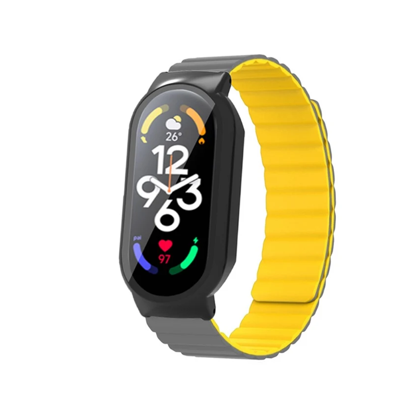 Robust Xiaomi Mi Band 7 Silikon / TPU und Glas armband