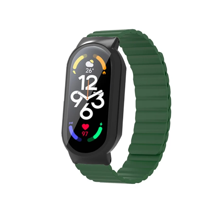 Robust Xiaomi Mi Band 7 Silikon / TPU und Glas armband