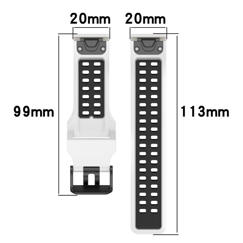 Sehr schön Universell Garmin Silikon / TPU armband