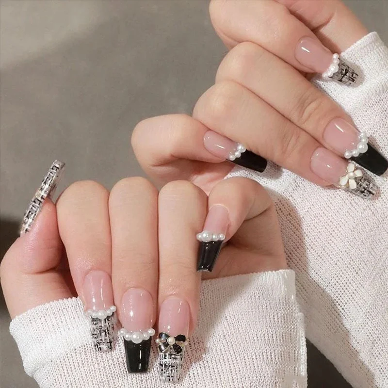 Glamouröse Dekorative Druck-Nagelset