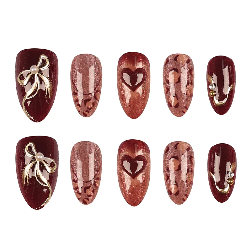 Dekoratives Elegantes Nagelkunst Set
