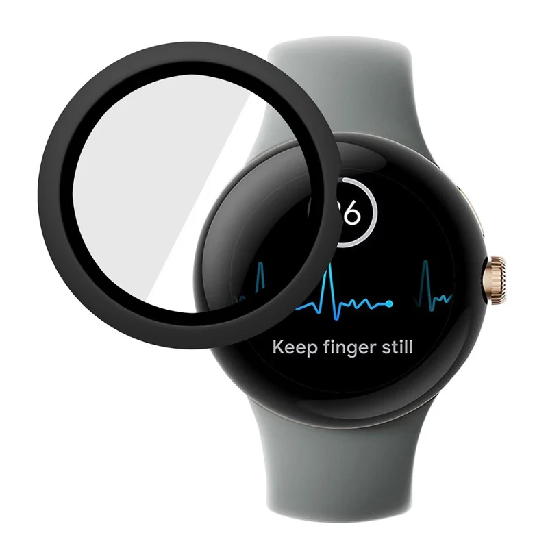 Absolut Gut Google Pixel Watch Hülle mit Displayschutz in Plastik und Gehärtetes Glas