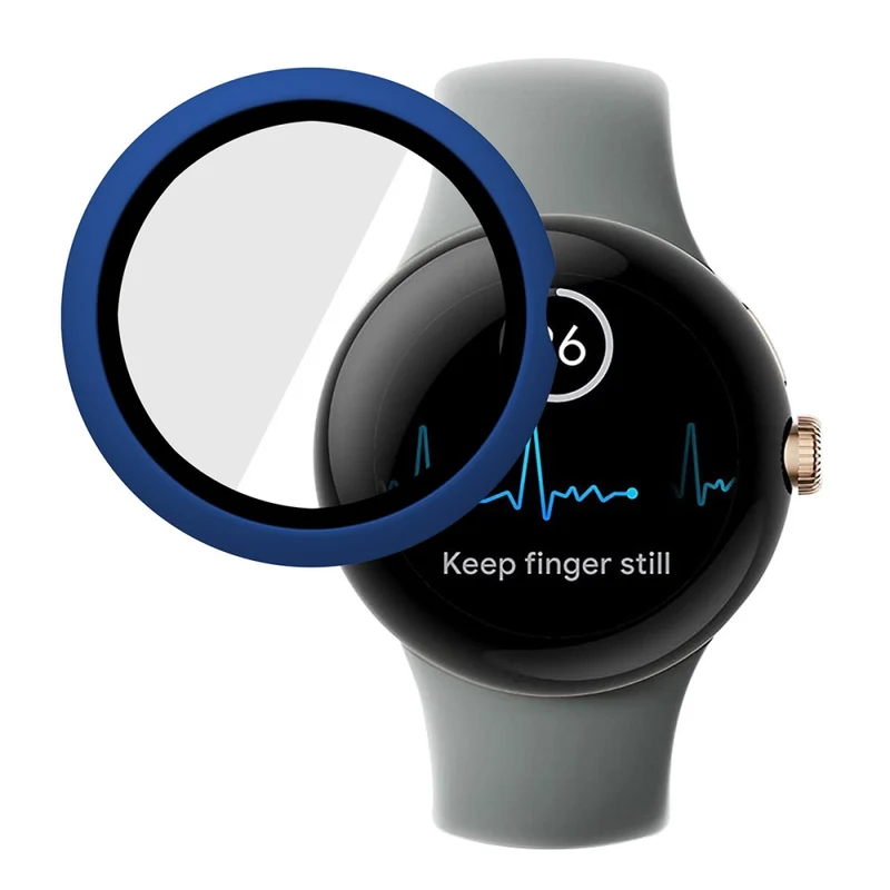 Absolut Gut Google Pixel Watch Hülle mit Displayschutz in Plastik und Gehärtetes Glas