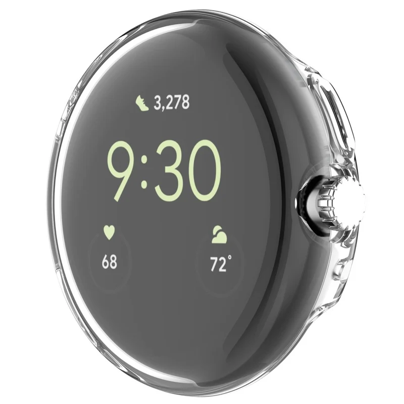 Absolut Modisch Google Pixel Watch Hülle mit Displayschutz in Silikon / TPU