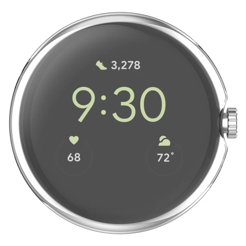 Absolut Modisch Google Pixel Watch Hülle mit Displayschutz in Silikon / TPU