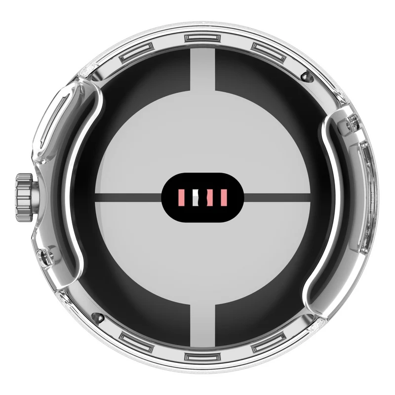 Absolut Modisch Google Pixel Watch Hülle mit Displayschutz in Silikon / TPU