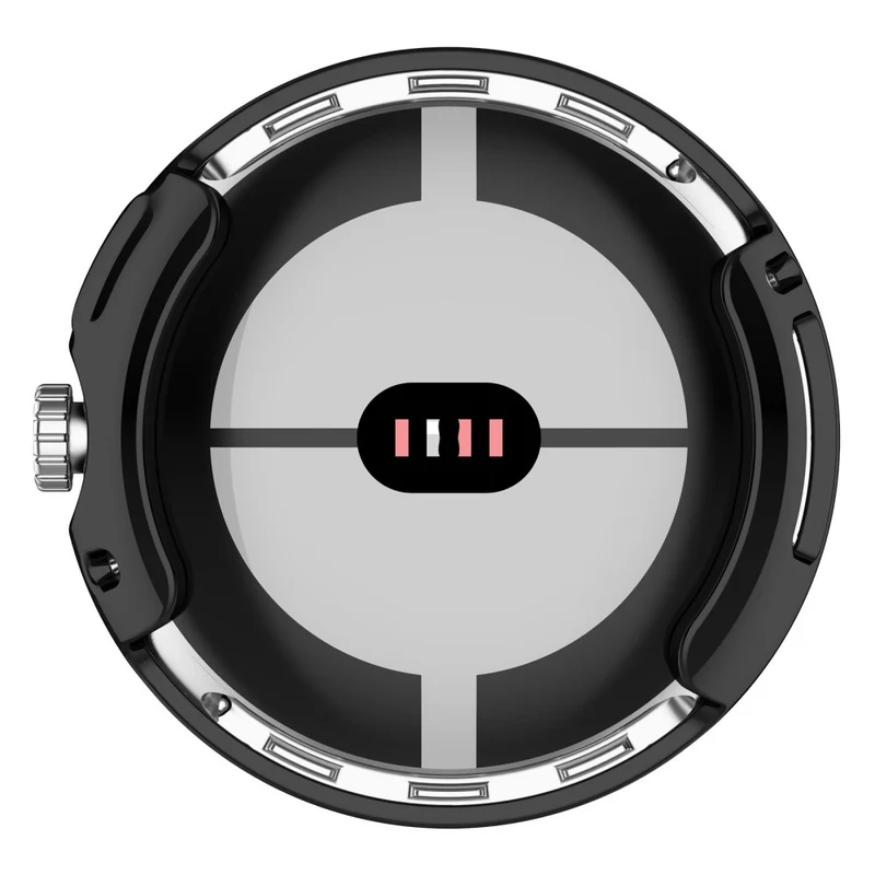 Stilvoll Google Pixel Watch Hülle mit Displayschutz in Silikon / TPU