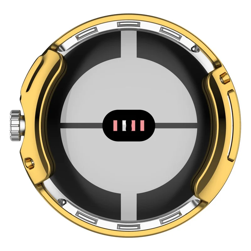 Stilvoll Google Pixel Watch Hülle mit Displayschutz in Silikon / TPU