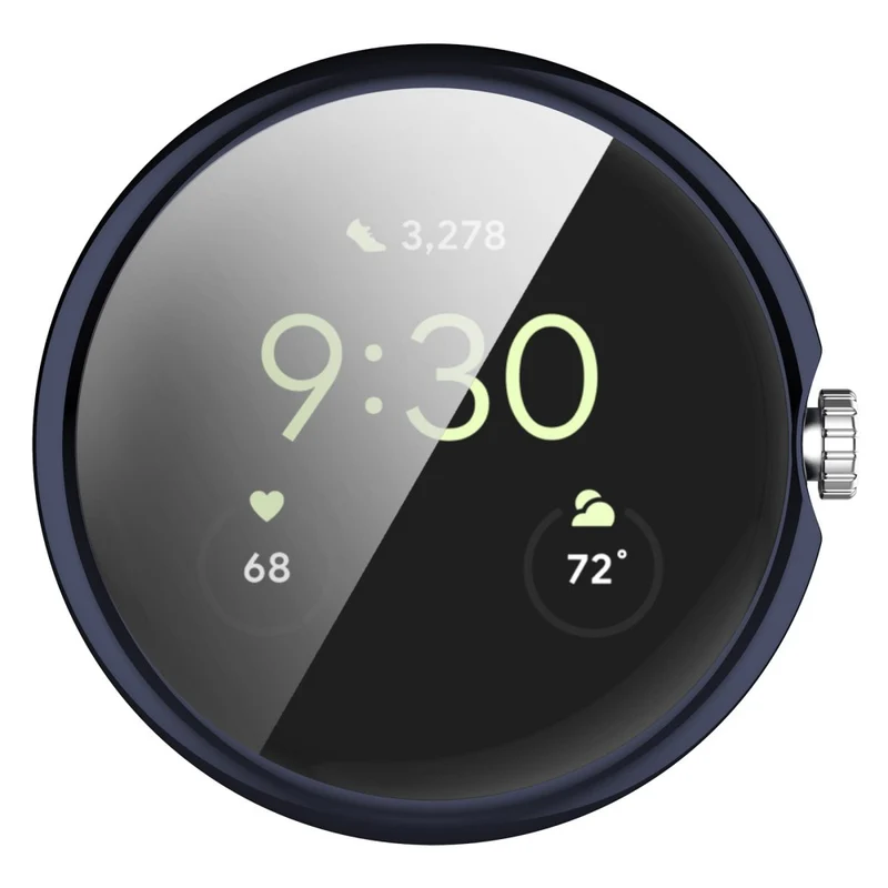 Stilvoll Google Pixel Watch Hülle mit Displayschutz in Silikon / TPU